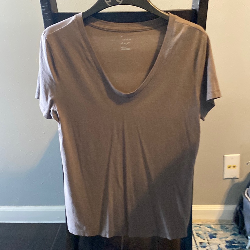 Brown swoop neck shirt from Target